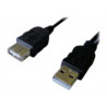 Prolunga USB - USB (M) a USB (F) - 3 m - nero