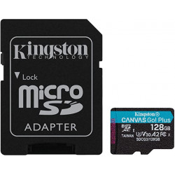 MICRO SDXC 128GB CANVAS GO PLUS 170R CL10 UHS-I A2 U3 V30 CON ADATTATORE